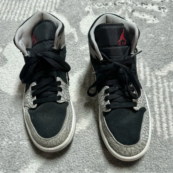 Nike Air Jordan 1 Mid Special Edition Elephant Print Sneaker
